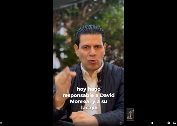 Miguel Alonso arremete contra David Monreal y el Fiscal investiga a ex gobernador